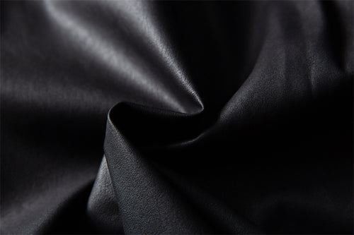 Casual Matte PU Leather Jacket Men's Coat