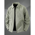 Men's Solid-Colored Slim-Fit Casual Jacket