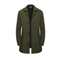 Men's Classic Elegant Single-Breasted Trench Coat For Commuting
